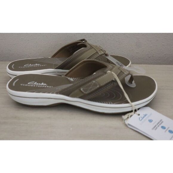Clarks 26126459 Women's Sz 7M Taupe Breeze Sea Cloudstepper Sandals - Picture 3 of 6